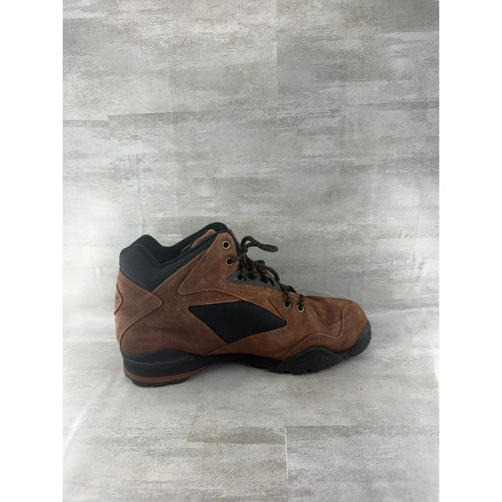 Reebok Men Brown Suede Mid Top Hiking Boots RA 411 KRI Steel Shank Size 8.5
